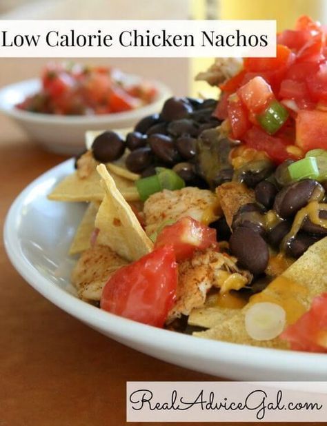 Low Calorie Nachos, Homeschool Lunch, Low Calorie Appetizers, Chic Food, Real Advice, Mexican Dip, Chicken Nachos Recipe, Low Calorie Chicken, Ideal Protein Recipes