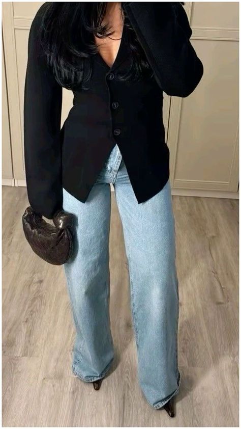 Black Jeans Blazer Outfit, Elegant Winter Outfits Classy, Looks Pinterest, Mode Zara, Italy Outfits, Neue Outfits, Event Outfit, Stylish Work Outfits, Outfit Look