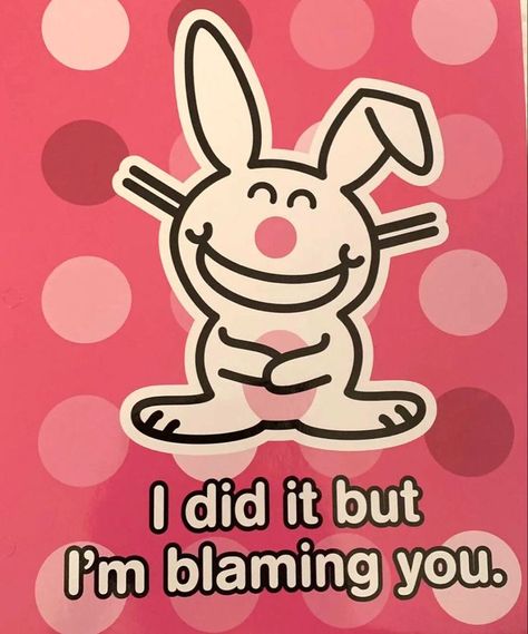 Happy Bunny Quotes, Bunny Tumblr, Internet Nostalgia, Bunny Quotes, Vision Board Collage, Bunny Poster, 2010s Nostalgia, Happy Bunny, Bear Bear