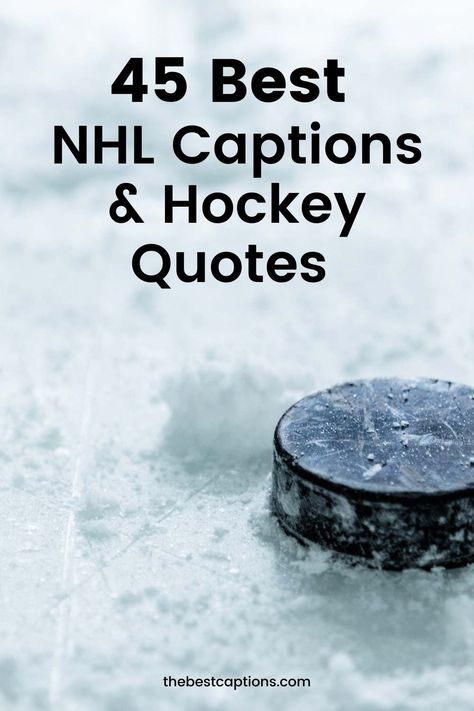 Hockey Captions Instagram, Game Captions For Instagram, Hockey Inspirational Quotes, Girls Hockey Quotes, Hockey Quotes Funny, Hockey Mom Quote, Goalie Quotes, Hockey Players Funny, Hockey Playoffs