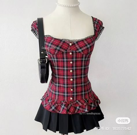 use code D0LLYJII on yesstyle for $$ off when you purchase !! Different Kinds Of Skirts, Dark Balletcore Outfits, Milkmaid Fashion, Himekaji Outfits, Horror Protagonist, Really Cute Outfits, 2000s Fashion, Horror Game, Girly Outfits