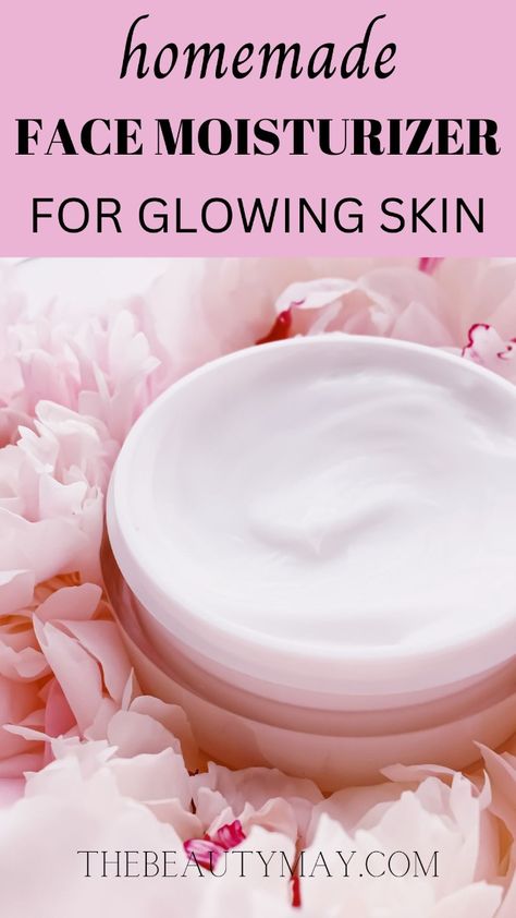 It’s time to take skin care into your own hands with a DIY homemade face moisturizer for glowing skin! Not only is it easy to make, but it’s also cost-effective and allows you to control exactly what goes on your skin. This amazing homemade face moisturizer with coconut oil and shea butter will hydrate and nourish your skin, leaving it supple and soft. Moisturizer For Glowing Skin, Homemade Facial Moisturizer, Dry Skin Diy, Face Cream Recipe, Shea Butter Face, Homemade Face Moisturizer, Diy Face Moisturizer, Diy Moisturizer, Homemade Body Butter