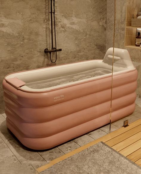 4 Layer 5.25ft Luxury Inflatable Bathtub for Adults Inflatable Bathtub, Cozy Bath, Portable Bathtub, Shower Bathtub, In The Bathtub, Drain Pipe, Soaking Bathtubs, Bathtub Shower, Bath Tub