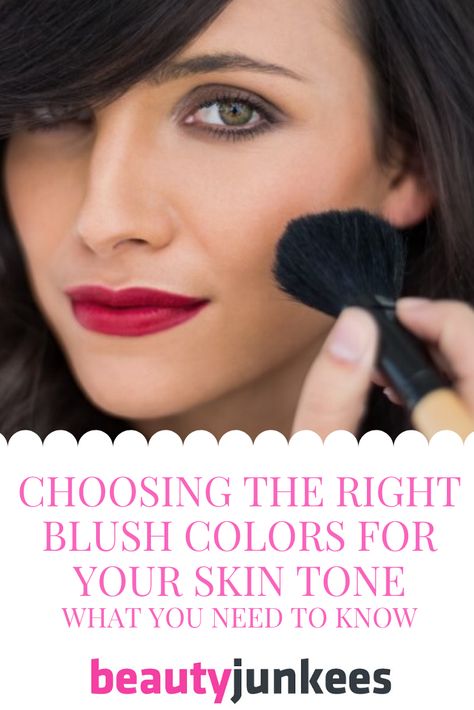 Colors For Your Skin Tone, Blush Application, Cool Skin Tone, Maskcara Beauty, How To Apply Blush, Dark Complexion, Foundation Application, Purple Lips, Colors For Skin Tone