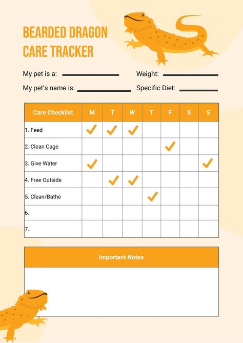 Bearded Dragon Schedule, Bearded Dragon Food List, Beard Dragon, Bearded Dragon Care Sheet, Daily Routine Printable, Dragon Food, Bearded Dragon Food, Bearded Dragon Care, Routine Printable