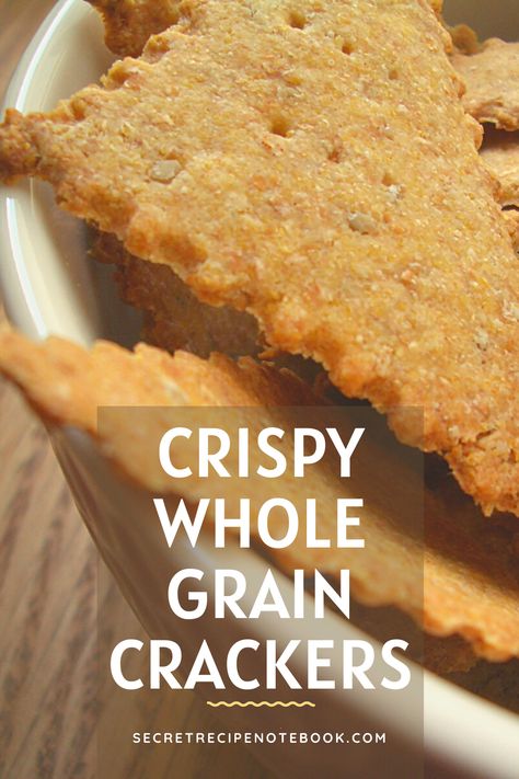 We would like to share with you the recipe for crispy homemade crackers made with whole wheat and whole grain spelt flours plus polenta. #crispycrackers #homemadecrackers #wholegraincrackers #crackerrecipes Summer Flatbread Pizza, Whole Wheat Crackers Recipe, Wheat Crackers Recipe, Whole Grain Crackers, Grain Crackers, Homemade Crackers Recipe, Oat Crackers, Whole Wheat Crackers, Crispy Crackers