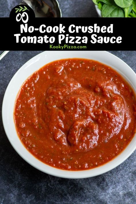 Pizza Sauce Easy, Tomato Pizza Sauce, Italian Salad Recipes, Tomato Pizza, Pizza Sauce Recipe, Pizza Sauce Homemade, Pizza Recipes Homemade, Time And Time Again, No Cooking