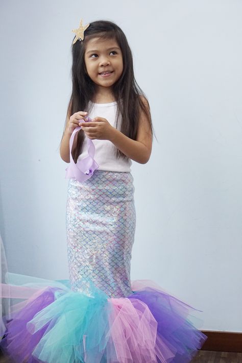 Mermaid Theme Birthday Dress, Mermaid Birthday Outfit For Girl, Kids Mermaid Costume, Mermaid Fancy Dress, Mermaid Dress For Kids, Mermaid Costume Kids, Pink Mermaid Tail, Mermaid Birthday Outfit, Costume Mermaid