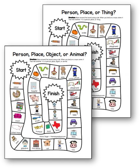 Proper Nouns Activity, Nouns Kindergarten, Noun Games, Games For Grade 1, Nouns Lesson, Teaching Nouns, Article Grammar, Nouns Activities, The Measured Mom