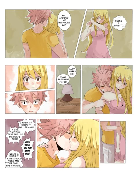 Nalu Fan Art, Nalu Family, Fairytail Nalu, Fairy Tail Kids, Natsu E Lucy, Fairy Tail Meme, Fairy Tail Quotes, Fairy Tail Photos, Fairy Tail Funny