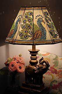 Amazon.ca : indian Peacock Lampshade, Indian Lamps, Leather Lamp, Lamp Shade Table, Lampshade Diy, Crochet Lampshade, Large Lamp Shade, Indian Peacock, Peacock Garden