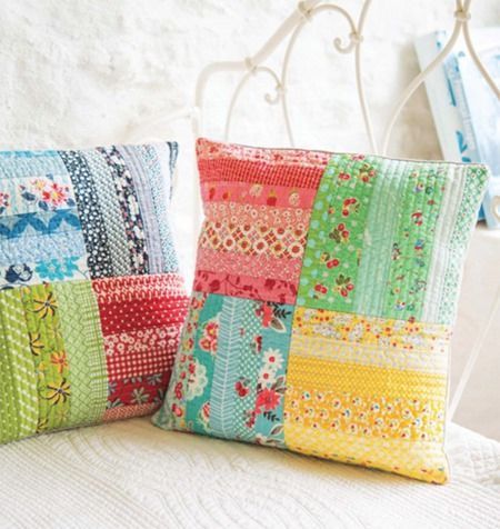 Burrito Pillowcase, Pillow Sewing, Cute Sewing Projects, Cathedral Windows, Patchwork Cushion, Pillowcase Pattern, Patchwork Pillow, Sewing Pillows, Sewing Book