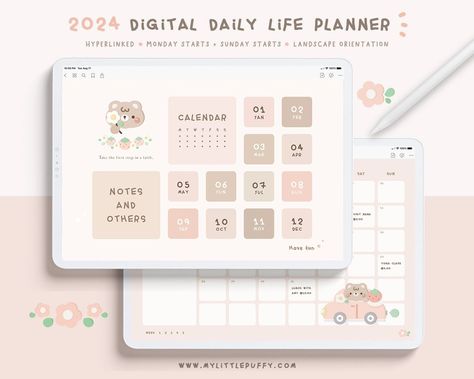 Cute 2024 Digital Planner/ Cute Digital Plann Digital Planner Free Download 2024, 2024 Digital Planner, Free Digital Planner Goodnotes 2024, Kawaii Digital Planner, Cute Digital Planner, Digital Stationary, Planer 2024, Digital Planner Cover, 2024 Journal