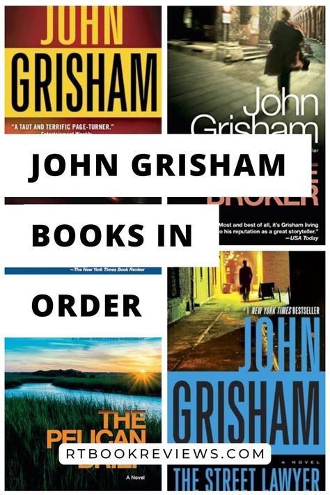 Looking for more books like A Time To Kill and The Firm, both by John Grisham? You can find his other best books right here! Tap to see his best books to read which are mostly legal thriller books! #legalthrillers #bestbookstoread #thrillerbooks John Grisham Books In Order, Thrillers Movies, Standalone Books, A Time To Kill, John Grisham Books, Reading Suggestions, The Rainmaker, Michael Connelly, Thriller Novels