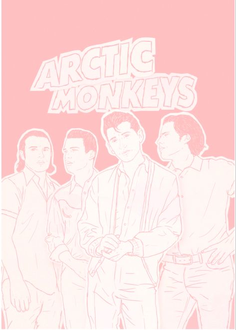 Pink Artic Monkeys, Coquette Arctic Monkeys, Pink Arctic Monkeys, Monkey Stickers, Aesthetic Prints, Coquette Girl, Print Outs, Monkey Print, Artic Monkeys