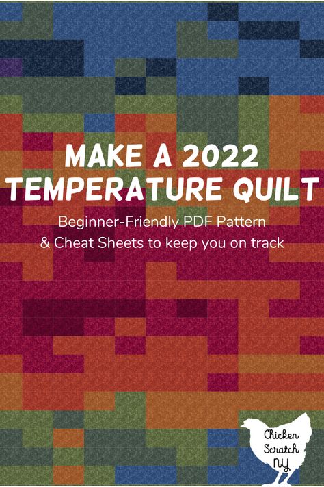 Weather Themed Quilts, Temperature Blanket Quilt, Temperature Quilts Pattern, Temperature Quilt Pattern Free, Temperature Quilt Color Chart, Temperature Quilts Ideas, Tempature Quilts, Temperature Quilt Pattern, Temperature Quilt Ideas And Designs