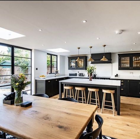 Open Kitchen Plan, Kitchen Extension Layout, Kitchen Extension Open Plan, Stylish Kitchen Design, Kitchen Plan, Open Plan Kitchen Dining Living, Open Kitchen And Living Room, Open Plan Kitchen Diner, Open Plan Kitchen Dining