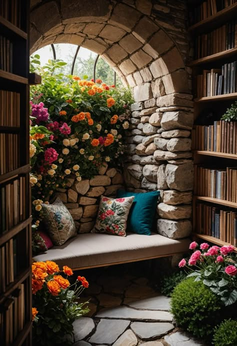 32 Secret Garden Ideas to Create Your Peaceful Retreat 4 Yard Feature Ideas, Lush Cottage Garden, Secret Garden Home, Barndo Landscaping, Small Secret Garden Ideas, Secret Garden House, Secret Garden Ideas, Garden Retreat Ideas, Fall Landscaping