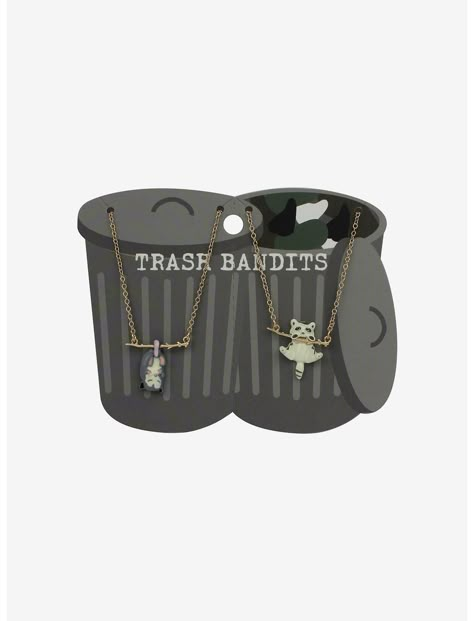 Trash Critters Best Friend Necklace Set | Hot Topic Stranger Things Gifts, Marvel Gifts, Best Friend Necklace, Friend Necklaces, Anime Gifts, Guitar Strap, Art And Craft, Accessories Jewelry Necklace, Disney Gifts