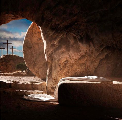 Jesus Tomb Pictures, Church Announcements, Jesus Tomb, Jesus Background, Biblical Artwork, Church Backgrounds, Church Media Design, Church Poster Design, Bible Images