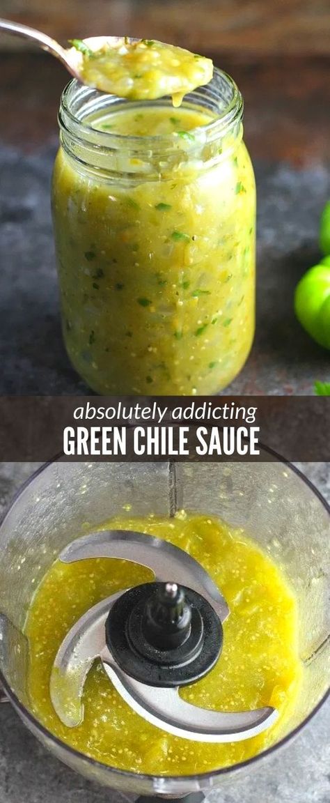 Try this Green Chile Sauce recipe with enchiladas, burritos, green chile stew, or other Mexican dishes! #greenchile #greenchilesauce #greenchilisauce #chilesauce #adishofdailylife #dishofdailylife #easygreenchilesauce Green Chili Sauce Recipe, Green Chile Sauce Recipe, Enchiladas Burritos, Chile Sauce Recipe, Gluten Free Chicken Broth, Green Chilli Sauce, Green Chile Enchilada Sauce, Green Chile Stew, Green Chile Enchiladas