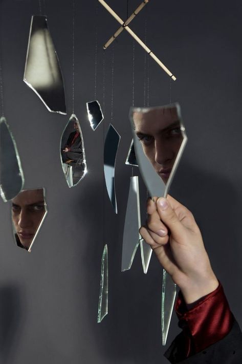 Matthew Bell, Aesthetic Magic, Mirror Photography, Broken Mirror, Reflection Photography, Fallen London, Photographie Portrait Inspiration, Conceptual Photography, Shatter Me