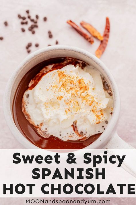 Spanish Hot Chocolate Recipe, Chocolate Cold Coffee, Winter Hot Drinks, Mcdonalds Sweet Tea, Spanish Hot Chocolate, Spicy Hot Chocolate, Keto Beverages, Hot Winter Drinks, Breakfast Dessert Recipes