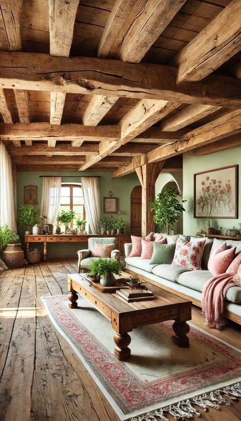 20 Stunning Pink and Green Living Room Ideas That Will Inspire You 31 Green And Pine Living Room, Pistachio Green Living Room, Pink Green Tan Color Scheme, Mauve And Green Living Room, Pastel Green Living Room, Green And Pink House, Green Pink Living Room, Living Room Inspiration Pink, Green And Pink Living Room