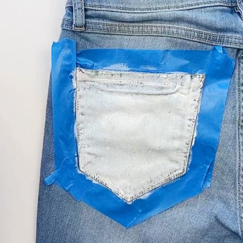 How to Paint on Jeans • Color Made Happy How To Paint On Jeans, Paint On Denim, Painting Denim, Clothing Painting, Tips For Painting, Diy Denim, Learn How To Paint, Denim Ideas, Painting Media