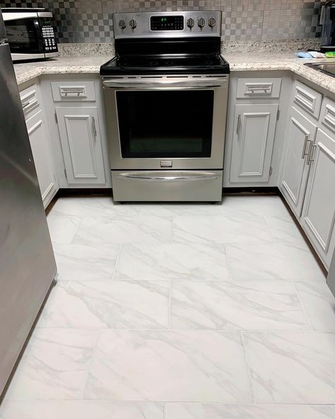 Marble Look Vinyl Plank Flooring, Lvp Kitchen Flooring Tile, Kitchens With Lvt Flooring, Kitchen Flooring Ideas Vinyl Rustic, Stone Look Lvp Flooring, Marble Vinyl Flooring Kitchen, Marble Look Vinyl Flooring, Marble Laminate Flooring, Flooring For Small Kitchen