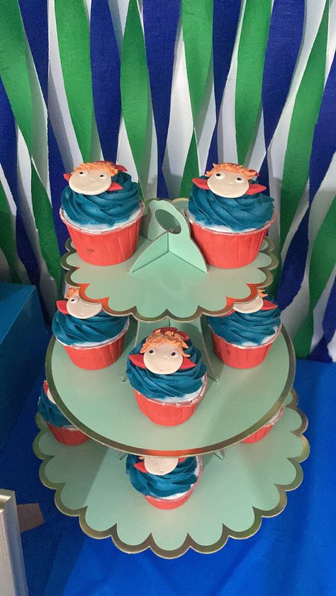 Ponyo Anime, Studio Ghibli Party, Cliff By The Sea, Totoro Party, Anime Cake, Picnic Birthday, Studio Ghibli Movies, Nautical Baby Shower, 22nd Birthday