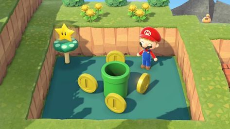 Mario Items, Super Mario 3d, 35th Anniversary, Island Design, Spring Season, Sea Creatures, Super Mario, Animal Crossing, Nintendo