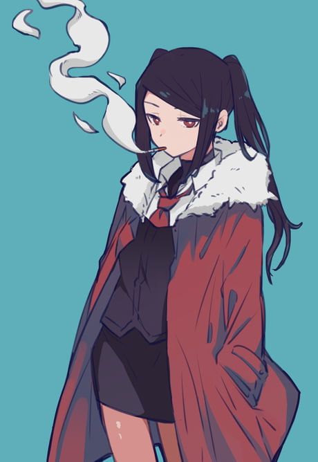 Smoke Break. Va 11 Hall A, Japon Illustration, 캐릭터 드로잉, 영감을 주는 캐릭터, An Anime, 그림 그리기, Character Drawing, Character Design Inspiration, Character Illustration