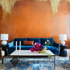 Rectangular Living Rooms, Victorian Parlor, Santa Cole, Orange Walls, Eclectic Living Room, Alvar Aalto, Graphic Wallpaper, Living Room Spaces, Brick Fireplace