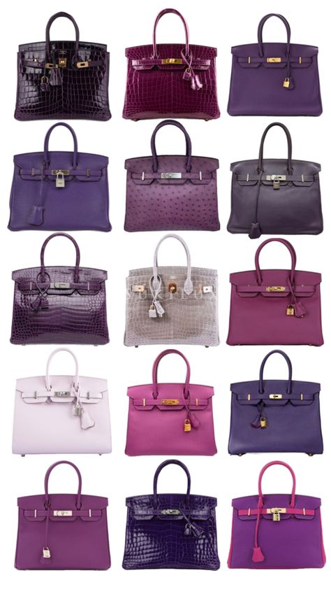 purple birkin | hermes | designer bags | purple bags | collage Purple Birkin, Classy Mini Dresses, Bags Purple, Birkin Bags, Luxury Bags Collection, Structured Bag, Jane Birkin, Jewelry Essentials, Pretty Bags