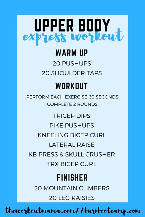 Upper Body Express Workout Exercise Facts, Pike Pushup, Burn Boot Camp, Create A Vision Board, Fitness Facts, Lifting Workouts, Weight Watchers Breakfast, Boot Camp Workout, A Vision Board