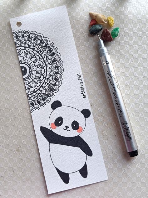 Homemade Book Marks Diy, Easy Homemade Bookmarks, Cute Bookmarks Handmade Easy, Aesthetic Bookmarks Design, Book Mark Aesthetic, Bookmark Ideas Creative, Mandala Art Bookmark, Bookmarks Handmade Creative, Cute Bookmarks Handmade