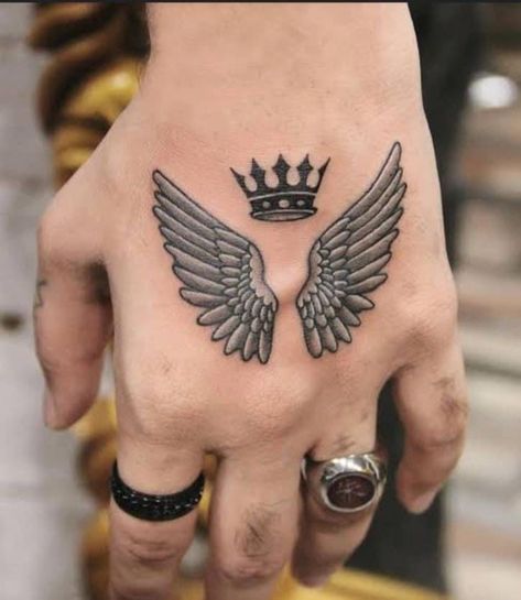 Geometric Tattoo Hand, Courage Tattoos, Alas Tattoo, Cool Wrist Tattoos, Ankle Tattoos For Women, Hand And Finger Tattoos, Wrist Tattoos For Guys, Neck Tattoo For Guys, Arm Band Tattoo