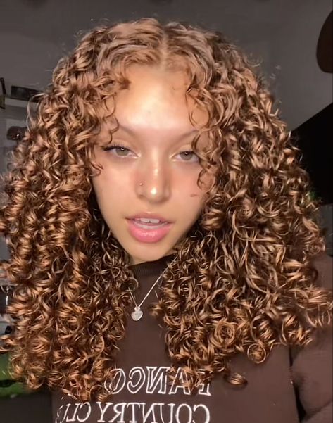 Curly Hair Color Ideas Light Brown, Light Curly Brown Hair, Light Brown Naturally Curly Hair, Copper On Curly Hair, Strawberry Blonde Curly Hair Black Women, Maple Brown Hair Color Curly Hair, Honey Brown Short Curly Hair, Brown Hair Colors On Curly Hair, Cinnamon Hair Color Curly