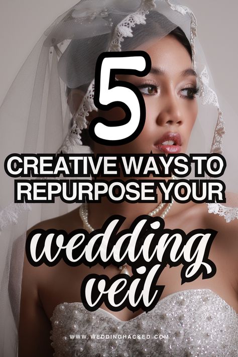 Experience the magic of upcycling with our unique 🧵✨5 ways to put your wedding veil to use even after the 'I Do’s'. Breath new life into your lace or embroidered masterpiece and discover how to create beautiful keepsakes and heirlooms from your special day! 👰‍♀️💡✂️ Upcycle Wedding Veil, Wedding Dress With Embroidered Veil, Wedding Veil Repurpose, Repurposed Wedding Veil, Repurposed Veil, What To Do With Veil After Wedding, Wedding Veil Display Ideas, How To Make Wedding Veils, Veil Repurpose