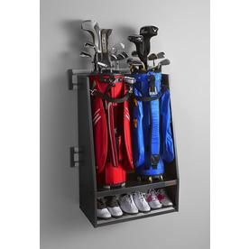 Gladiator Golf GearTrack Pack 3-Piece Light Grey Golf Bag Storage Rail System at Lowes.com Golf Locker, Golf Bag Storage, Golf Storage, Garage Wall Organizer, Garage Wall Storage, Golf Room, Garage Storage Inspiration, Garage Update, Garage Organization Tips