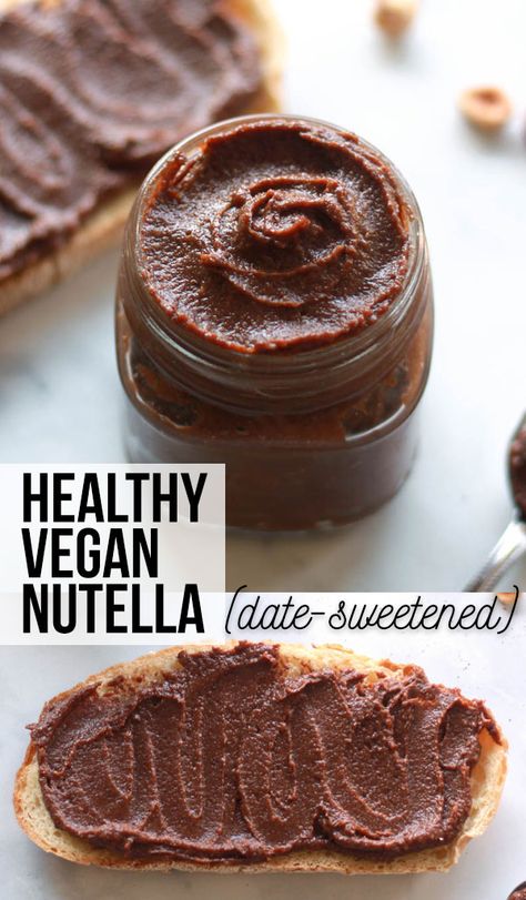 Nutella Vegan, Vegan Nutella, Raw Vegan Desserts, Homemade Nutella, Resep Diet, Desserts Vegan, Raw Desserts, Raw Vegan Recipes, Vegan Dessert Recipes