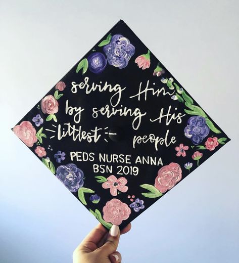 Peds Nurse Grad Cap, Peds Nurse Graduation Cap, Pediatric Nurse Graduation Cap, Nurse Grad Cap Ideas, Social Work Graduation Cap, Psychology Graduation Cap, Graduation Cap Decoration Nursing, Nursing Graduation Cap, Grad Cap Ideas