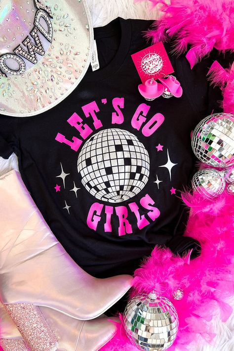 Disco Ball Graphic, Hello Valentine, Lets Go Girls, Valentines Letter, Western Graphic Tees, Graphic Tops, Lets Go, Disco Ball, Affordable Fashion