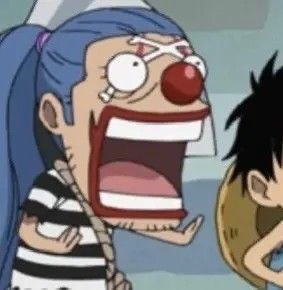 Buggy The Clown Wallpaper, Buggy Icon, Captain Buggy, Buggy One Piece, Clown Meme, Buggy The Clown, Zoro Nami, Pirate King, One Piece Crew