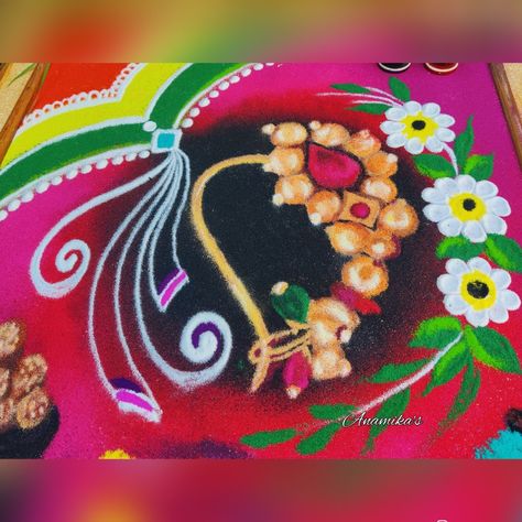 Nath Rangoli #Nathrangoli #Sankrantirangoli #Sankrantidecoration Nath Rangoli, Maharashtrian Nath, Matchstick Craft, Janmashtami Decoration, Latest Rangoli, Rangoli Border, Rangoli Borders, Special Rangoli, New Rangoli Designs