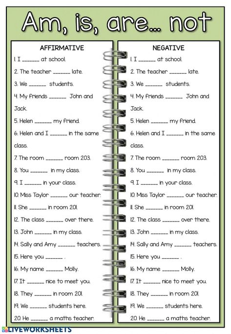 Verb to be - present interactive and downloadable worksheet. You can do the exercises online or download the worksheet as pdf. To Be Am Is Are Worksheet, Am Is Are Exercises, Is Am Are, Am Is Are Worksheets For Kids, Am Is Are, To Be Or Not To Be, Be Verbs Worksheet, Am Is Are Worksheets, To Be Present Simple