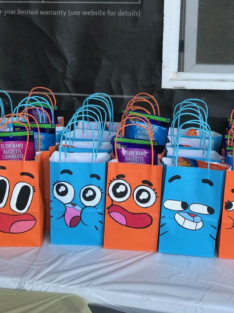 Gumball Birthday Party, Cartoon Network Birthday Party, Gumball And Darwin Birthday Party Ideas, The Amazing World Of Gumball Birthday Party Ideas, Amazing World Of Gumball Party Ideas, Cartoon Network Party Decorations, Gumball Party Ideas, Cartoon Network Party, The Amazing World Of Gumball Birthday