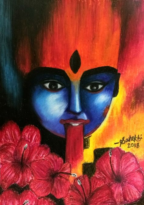 Goddess kali Kali Maa Paintings Abstract, Kali Mata Drawing, Lord Painting, Maa Paintings, Durga Maa Paintings, Buddhism Wallpaper, God Painting, Kali Puja, Kali Maa