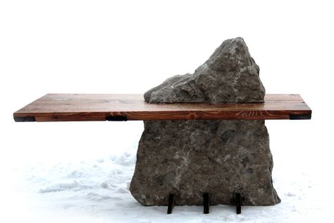 Rock Dining Table, Japanese Tables, Cedar Table Top, Natural Stone Table, Stone Entryway, Host Stand, Wabi Sabi Coffee Table, Cedar Table, Japanese Table